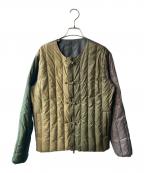 BEAMS Lights×TAIONビームスライト×タイオン）の古着「別注チャイナリバーシブルダウンジャケット」｜カーキ