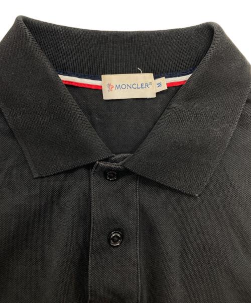 MONCLER（モンクレール）MONCLER (モンクレール) ポロシャツ ブラック サイズ:Ｍの古着・服飾アイテム