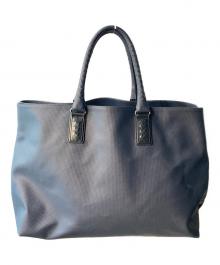 BOTTEGA VENETA（ボッテガベネタ）の古着「マルコポーロ トートバッグ」｜ネイビー