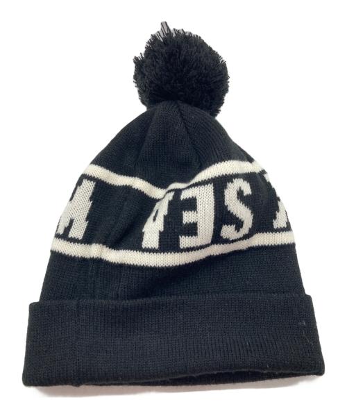 GOD SELECTION XXX（ゴッドセレクショントリプルエックス）GOD SELECTION XXX (ゴッドセレクショントリプルエックス) WIND AND SEA (ウィンダンシー) ニット帽 ブラックの古着・服飾アイテム