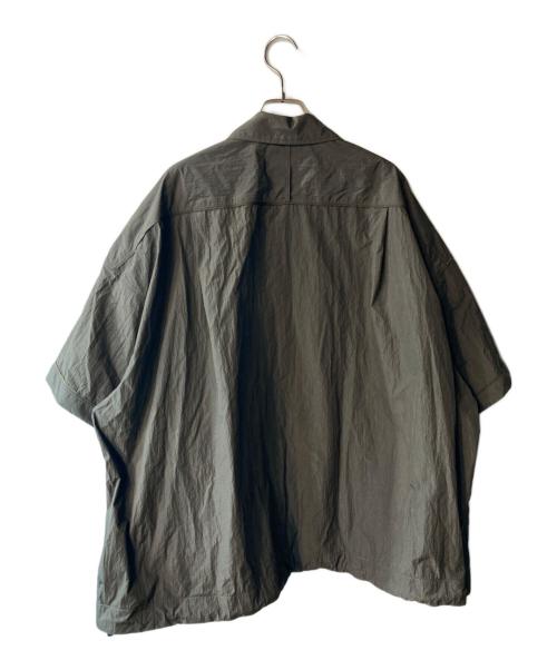 SUBLATIONS（サブレーションズ）SUBLATIONS (サブレーションズ) WASHER NYLON HALF SLEEVE HUNTING SHIRTS.13 チャコールグレー サイズ:2の古着・服飾アイテム