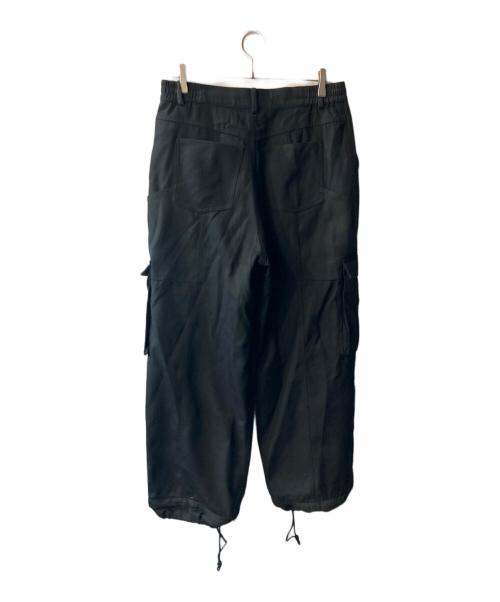 BASICKS（ベイシックス）BASICKS (ベイシックス) Painter Cargo Wool Trousers ブラック サイズ:Lの古着・服飾アイテム