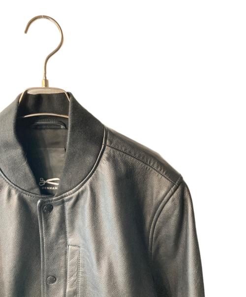 Denham（デンハム）Denham (デンハム) レザーブルゾン ブラック サイズ:Lの古着・服飾アイテム