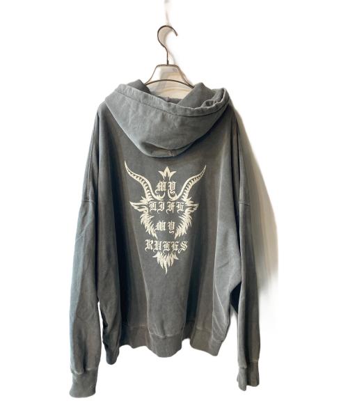 COOTIE PRODUCTIONS（クーティープロダクツ）COOTIE PRODUCTIONS (クーティープロダクツ) HANGOUT (ハングアウト) Pigment Dyed Open End Yarn Sweat Hoodie グレー サイズ:XLの古着・服飾アイテム