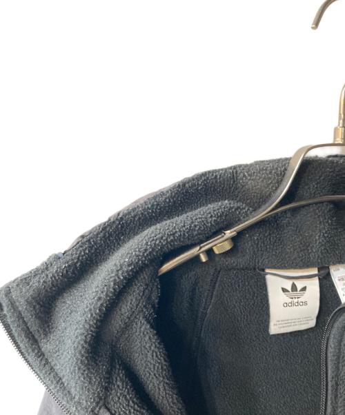 adidas（アディダス）adidas (アディダス) ビッグトレフォイルポーラーフリースジャケット ブラック サイズ:X0の古着・服飾アイテム