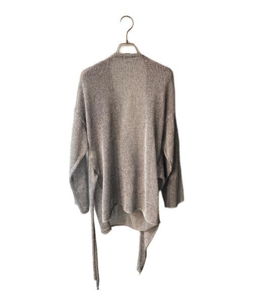 RIVE DROITE（リヴドロワ）RIVE DROITE (リヴドロワ) ストローヤーンカシュクールニット グレー サイズ:freeの古着・服飾アイテム
