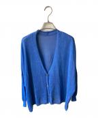 Spick and Spanスピックアンドスパン）の古着「ペーパーヤーンカーディガン」｜ブルー