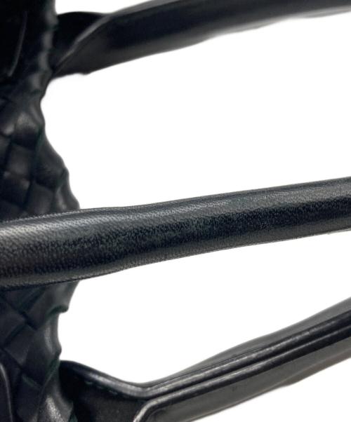 BOTTEGA VENETA（ボッテガベネタ）BOTTEGA VENETA (ボッテガベネタ) イントレチャートトートバッグ ブラックの古着・服飾アイテム