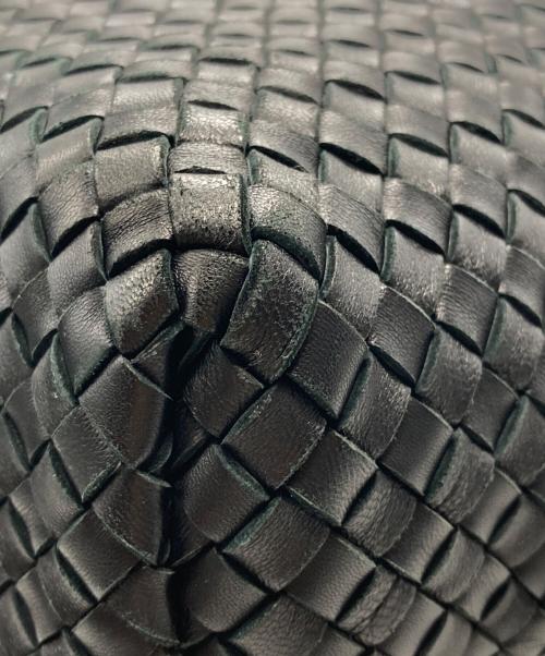 BOTTEGA VENETA（ボッテガベネタ）BOTTEGA VENETA (ボッテガベネタ) イントレチャートトートバッグ ブラックの古着・服飾アイテム