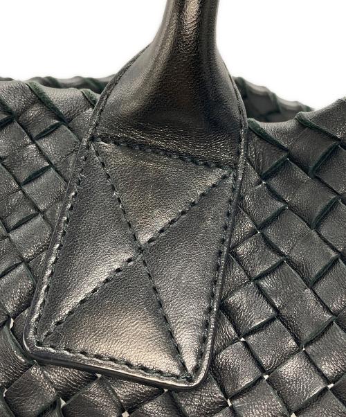 BOTTEGA VENETA（ボッテガベネタ）BOTTEGA VENETA (ボッテガベネタ) イントレチャートトートバッグ ブラックの古着・服飾アイテム