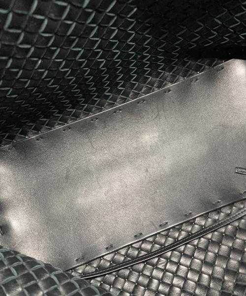 BOTTEGA VENETA（ボッテガベネタ）BOTTEGA VENETA (ボッテガベネタ) イントレチャートトートバッグ ブラックの古着・服飾アイテム