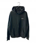 OYオーワイ）の古着「ロゴ刺繍パーカー」｜ブラック