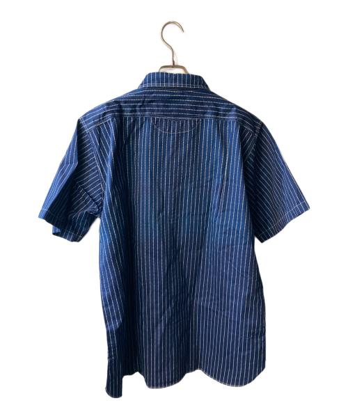 SUGAR CANE（シュガーケーン）SUGAR CANE (シュガーケーン) 8.5oz. WABASH STRIPE WORK SHIRT インディゴ サイズ:XLの古着・服飾アイテム