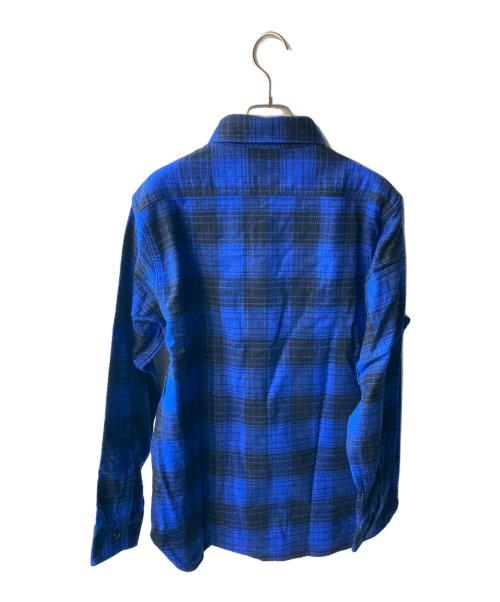 SUGAR CANE（シュガーケーン）SUGAR CANE (シュガーケーン) ツイルチェックワークシャツ ブルー サイズ:Mの古着・服飾アイテム
