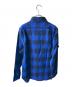 SUGAR CANE (シュガーケーン) ツイルチェックワークシャツ ブルー サイズ:M：5000円