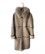 Sov.ソブ）の古着「フォックスファー付フェイクムートンコート」｜ブラウン