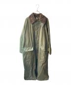 Barbourバブアー）の古着「burghley オイルドコート」｜カーキ