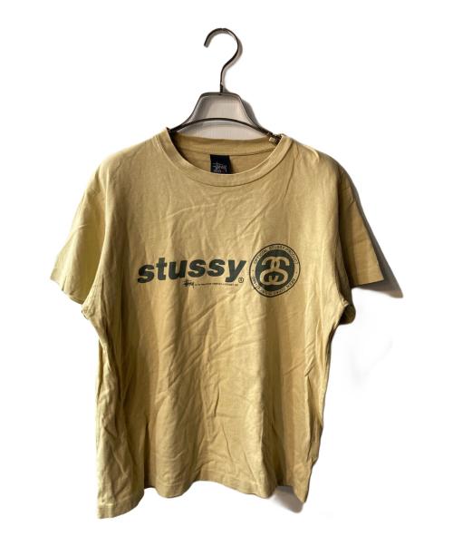 stussy（ステューシー）stussy (ステューシー) SSリンクTシャツ ベージュ サイズ:12の古着・服飾アイテム