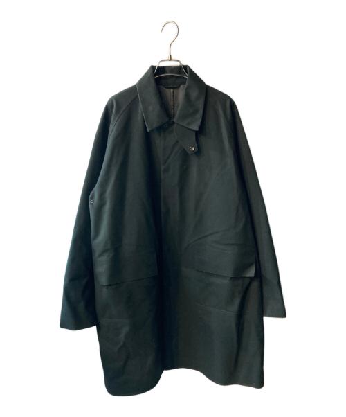 DESCENTE（デサント）DESCENTE (デサント) WOOL MIX SOUTIEN COLLAR COAT ブラックの古着・服飾アイテム