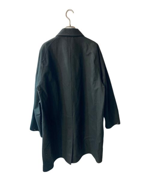 DESCENTE（デサント）DESCENTE (デサント) WOOL MIX SOUTIEN COLLAR COAT ブラックの古着・服飾アイテム