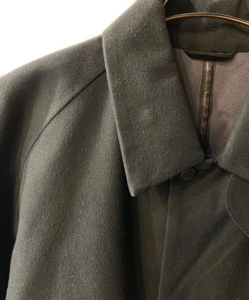 DESCENTE（デサント）DESCENTE (デサント) WOOL MIX SOUTIEN COLLAR COAT ブラックの古着・服飾アイテム