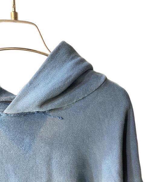 Maison Margiela（メゾンマルジェラ）Maison Margiela (メゾンマルジェラ) バックワッペンデストロイ加工プルオーバーパーカー ネイビー サイズ:Lの古着・服飾アイテム