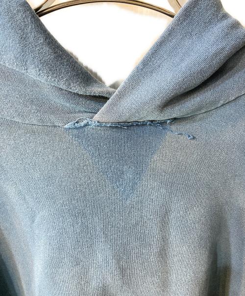 Maison Margiela（メゾンマルジェラ）Maison Margiela (メゾンマルジェラ) バックワッペンデストロイ加工プルオーバーパーカー ネイビー サイズ:Lの古着・服飾アイテム