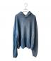 Maison Margiela（メゾンマルジェラ）の古着「バックワッペンデストロイ加工プルオーバーパーカー」｜ネイビー