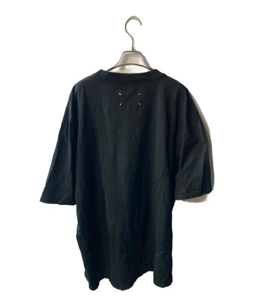 Maison Margiela（メゾンマルジェラ）Maison Margiela (メゾンマルジェラ) パンチホールカレンダーロゴオーバーサイズTシャツ ブラック サイズ:46の古着・服飾アイテム