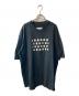 Maison Margiela（メゾンマルジェラ）の古着「パンチホールカレンダーロゴオーバーサイズTシャツ」｜ブラック