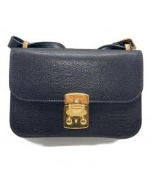 MIU MIU（ミュウミュウ）の古着「マドラス プッシュロックショルダーバッグ」｜ブラック