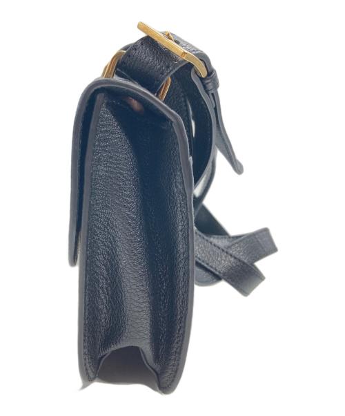 MIU MIU（ミュウミュウ）MIU MIU (ミュウミュウ) マドラス プッシュロックショルダーバッグ ブラックの古着・服飾アイテム