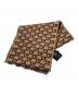 GUCCI (グッチ) Gロゴウールマフラー ブラウン サイズ:20×180：15000円