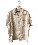 GANGSTERVILLEギャングスタービル）の古着「JUNGLE PANTHER S/S WORK SHIRTS」｜ベージュ