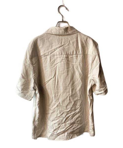 GANGSTERVILLE（ギャングスタービル）GANGSTERVILLE (ギャングスタービル) JUNGLE PANTHER S/S WORK SHIRTS ベージュ サイズ:Lの古着・服飾アイテム