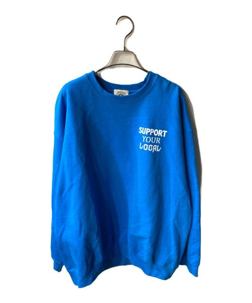 AMERICAN WANNABE（アメリカンワナビー）american wannabe (アメリカンワナビー) スウェット ブルー サイズ:XLの古着・服飾アイテム