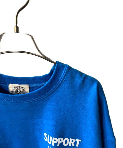 AMERICAN WANNABE（アメリカンワナビー）american wannabe (アメリカンワナビー) スウェット ブルー サイズ:XLの古着・服飾アイテム