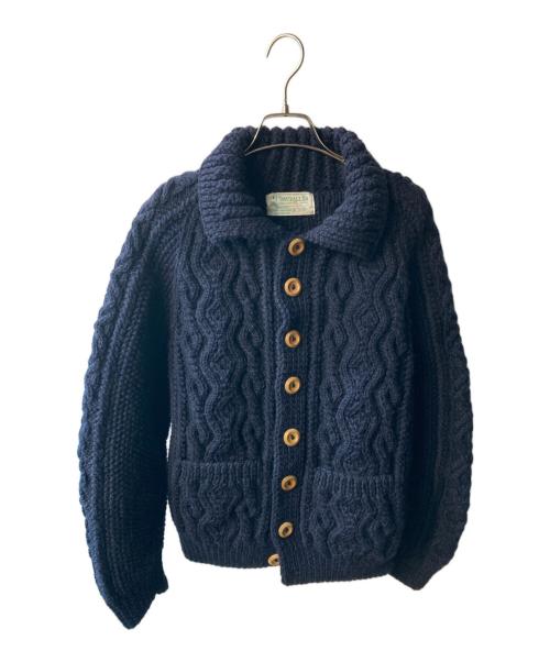 INVERALLAN（インバーアラン）INVERALLAN (インバーアラン) 3Aランバーカーディガン ネイビー サイズ:サイズ表記無の古着・服飾アイテム