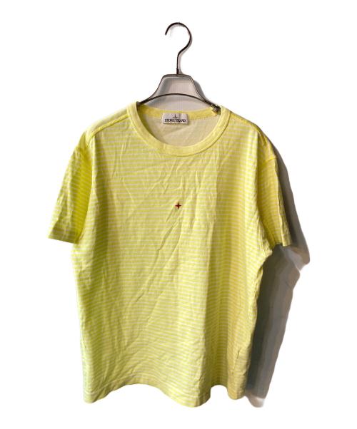 STONE ISLAND（ストーンアイランド）STONE ISLAND (ストーンアイランド) Tシャツ イエロー サイズ:Lの古着・服飾アイテム
