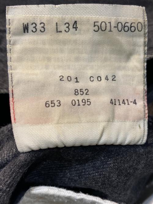 LEVI'S（リーバイス）LEVI'S (リーバイス) ブラックデニム ブラック サイズ:ｗ33　ｌ34の古着・服飾アイテム