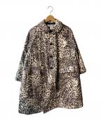 COMME des GARCONSコムデギャルソン）の古着「レオパード柄キルティングコート」｜ブラウン