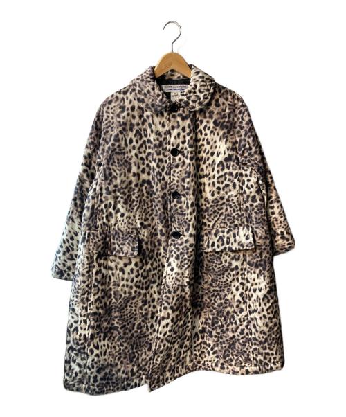 COMME des GARCONS（コムデギャルソン）COMME des GARCONS (コムデギャルソン) レオパード柄キルティングコート ブラウン サイズ:XSの古着・服飾アイテム