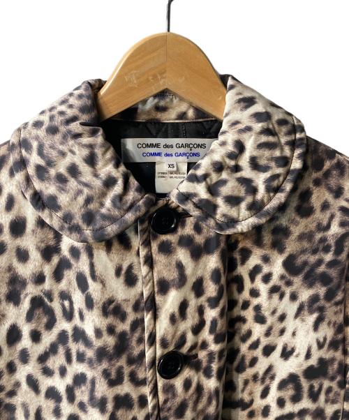 COMME des GARCONS（コムデギャルソン）COMME des GARCONS (コムデギャルソン) レオパード柄キルティングコート ブラウン サイズ:XSの古着・服飾アイテム