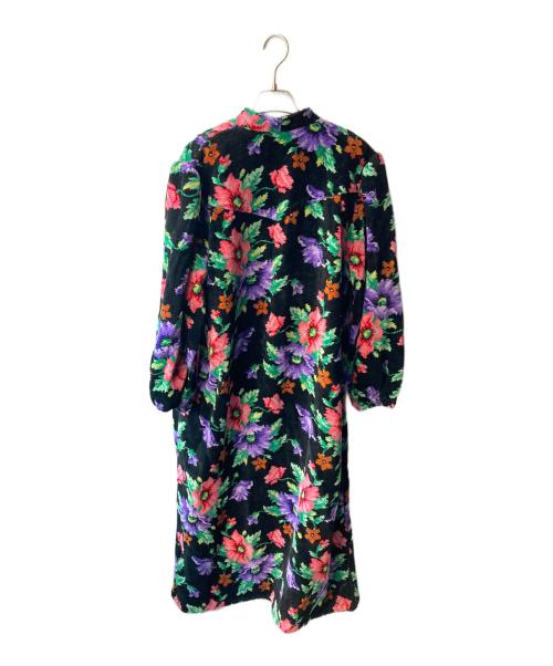 FEILER（フェイラー）FEILER (フェイラー) 花柄ロングコート ブラック サイズ:表記なしの古着・服飾アイテム