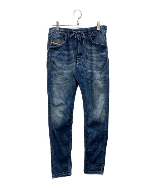 DIESEL（ディーゼル）DIESEL (ディーゼル) ジョグデニムジョガーパンツ インディゴ サイズ:66㎝（W26）の古着・服飾アイテム