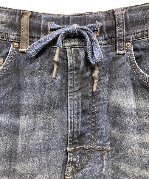DIESEL（ディーゼル）DIESEL (ディーゼル) ジョグデニムジョガーパンツ インディゴ サイズ:66㎝（W26）の古着・服飾アイテム