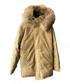 Pyrenexピレネックス）の古着「ANNECY MOLESKINE FUR UA ダウンジャケット」｜ベージュ