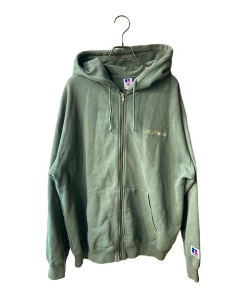 RUSSELL ATHLETIC（ラッセルアスレチック）RUSSELL ATHLETIC (ラッセルアスレチック) X-LARGE (エクストララージ) ジップパーカー グリーン サイズ:Lの古着・服飾アイテム