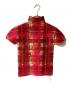 me ISSEY MIYAKE（ミーイッセイ ミヤケ）の古着「ハイネックプリーツカットソー」｜レッド