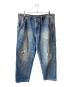 EVISU（エヴィス）の古着「WASHED AND DISTRESSED DAICOCK PRINT RELAX FIT JEANS」｜インディゴ